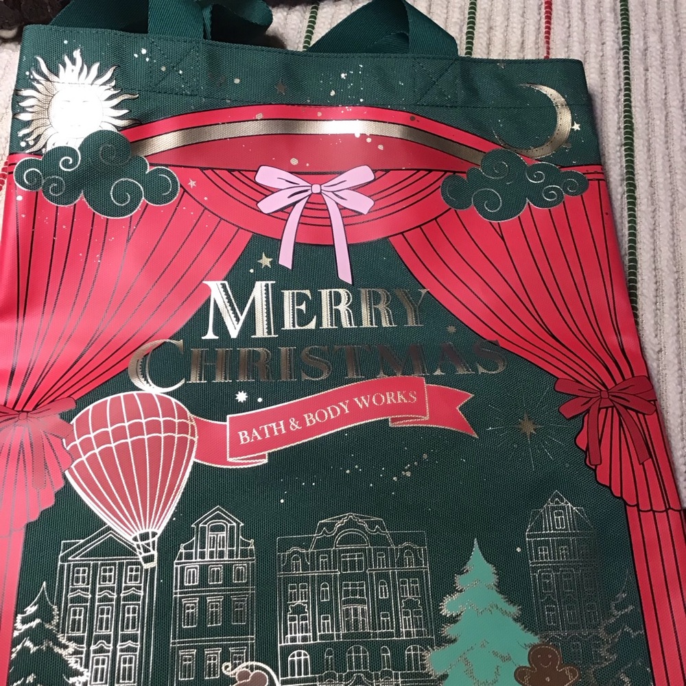 Bath and body Works Holiday Merry Christmas Tote